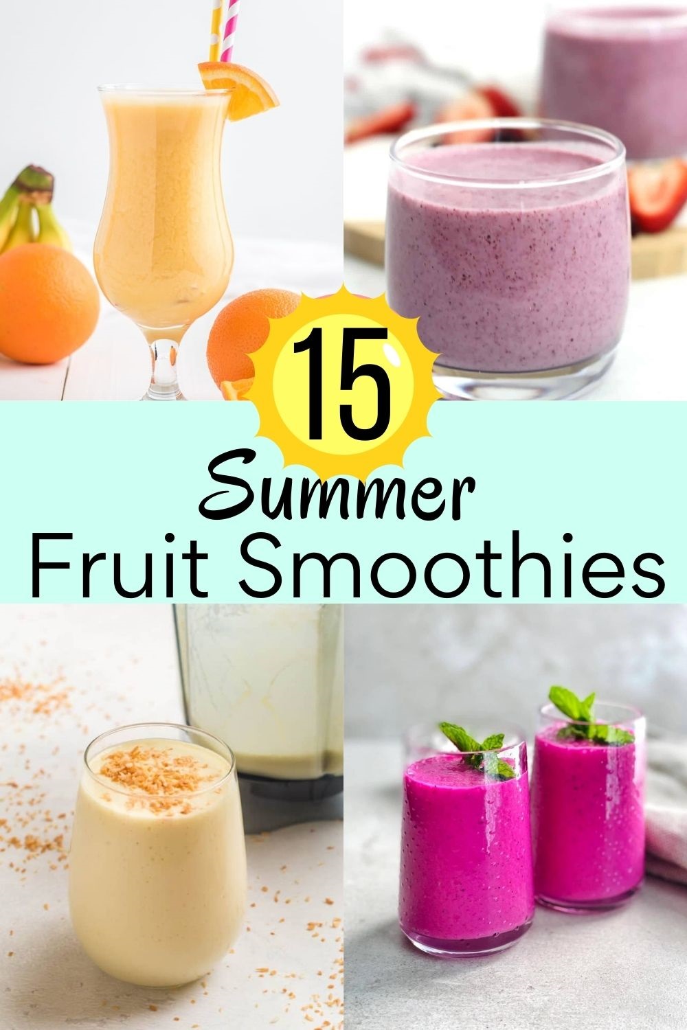 Summer Fruit Smoothies￼