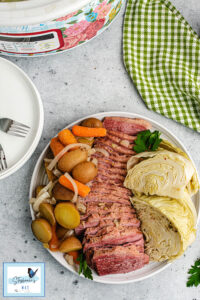 Slow Cooker Corned Beef and Cabbage - Stephanie's Way