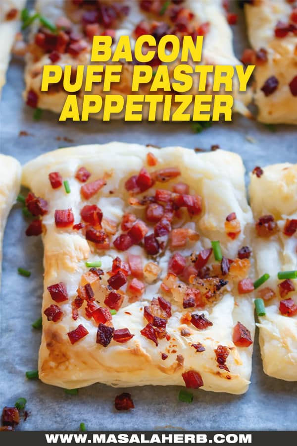 Cream Cheese Bacon Puff Pastry Appetizer